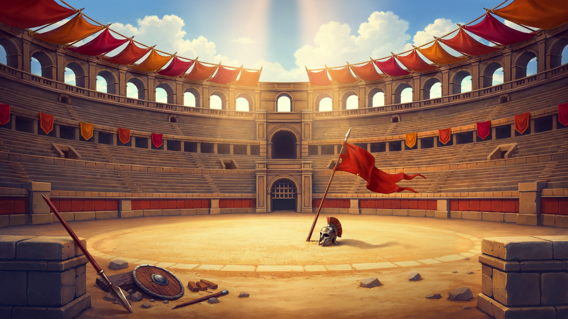 Rome Slot game background